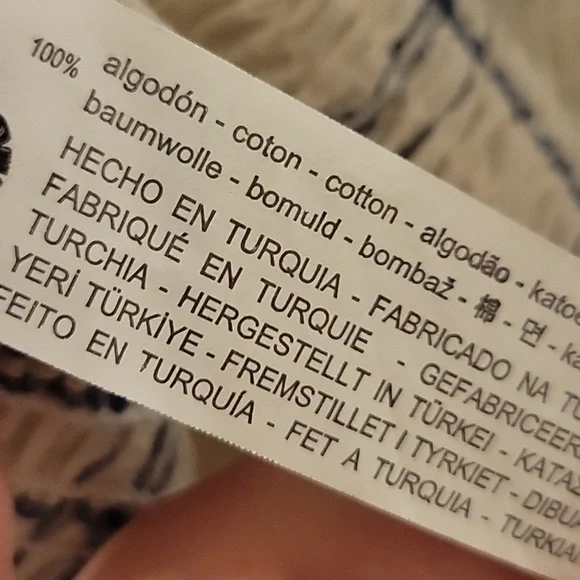 Zara | Plaid Long Sleeve Crop Top with Smocking At Chest 100% Cotton - M - Picture 9 of 10